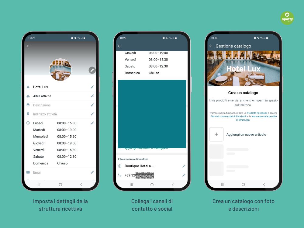 WhatsApp Business per Hotel